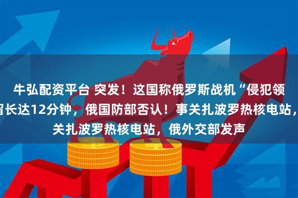 牛弘配资平台 突发！这国称俄罗斯战机“侵犯领空”，战机停留长达12分钟，俄国防部否认！事关扎波罗热核电站，俄外交部发声