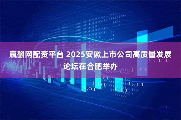 赢翻网配资平台 2025安徽上市公司高质量发展论坛在合肥举办