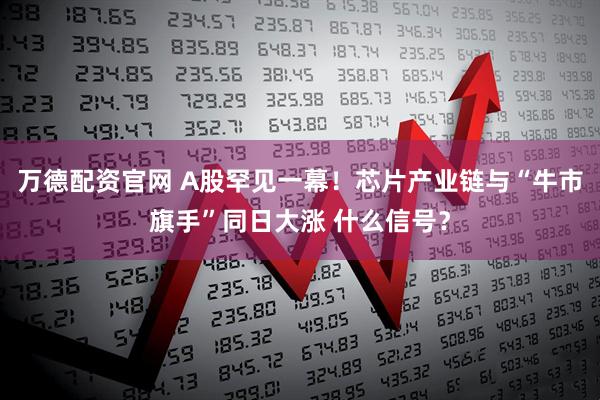 万德配资官网 A股罕见一幕！芯片产业链与“牛市旗手”同日大涨 什么信号？